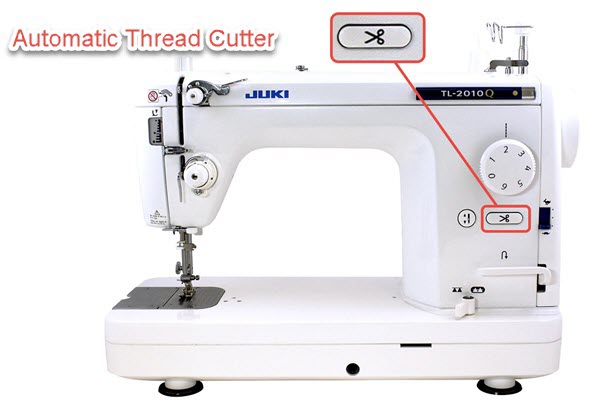 automatic thread cutter in a sewing machine